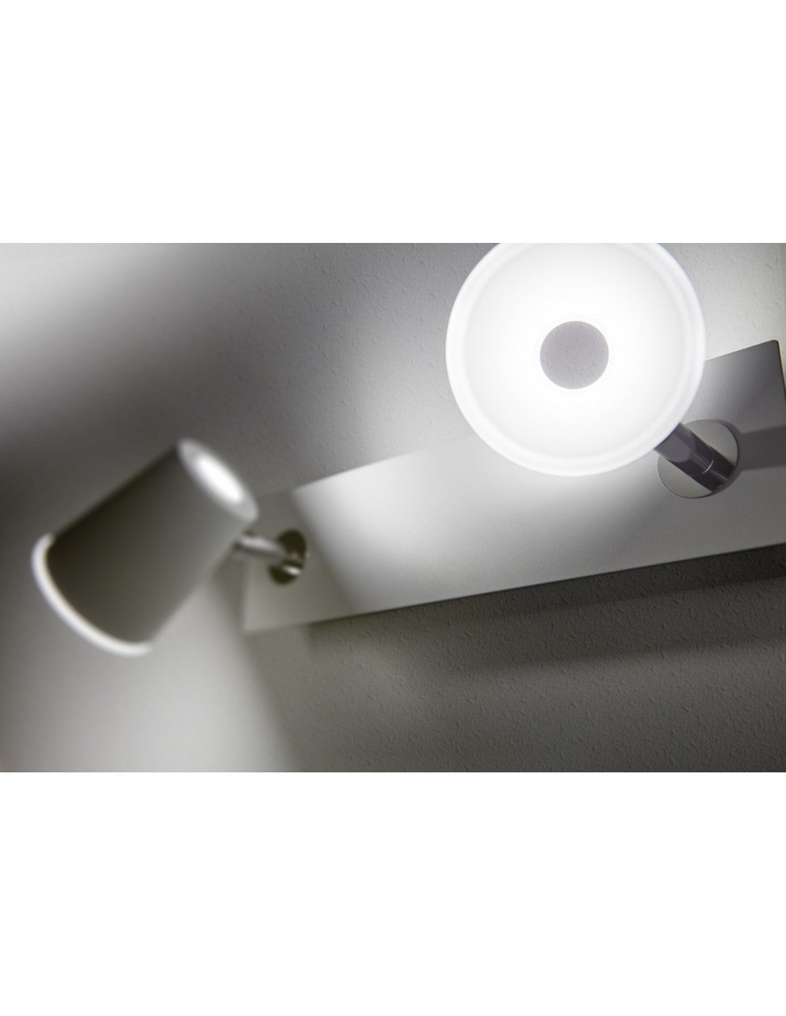 Decken- und Wandleuchte 2 verstellbare Strahler Narcos White Trio Lighting