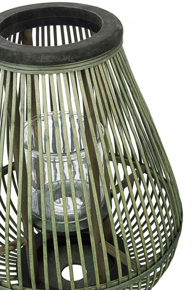 4x Lanterna Treppere Bamboo Ver-Schwarz H61.5