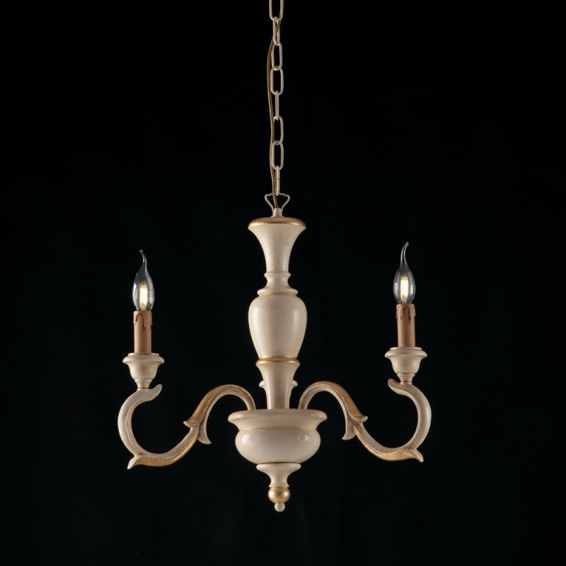 Lautsböden in LegnoAvoire und Falle Oro drei Leuchten 43x h50 cm