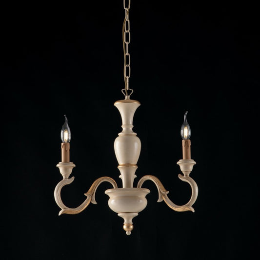 Lautsböden in LegnoAvoire und Falle Oro drei Leuchten 43x h50 cm
