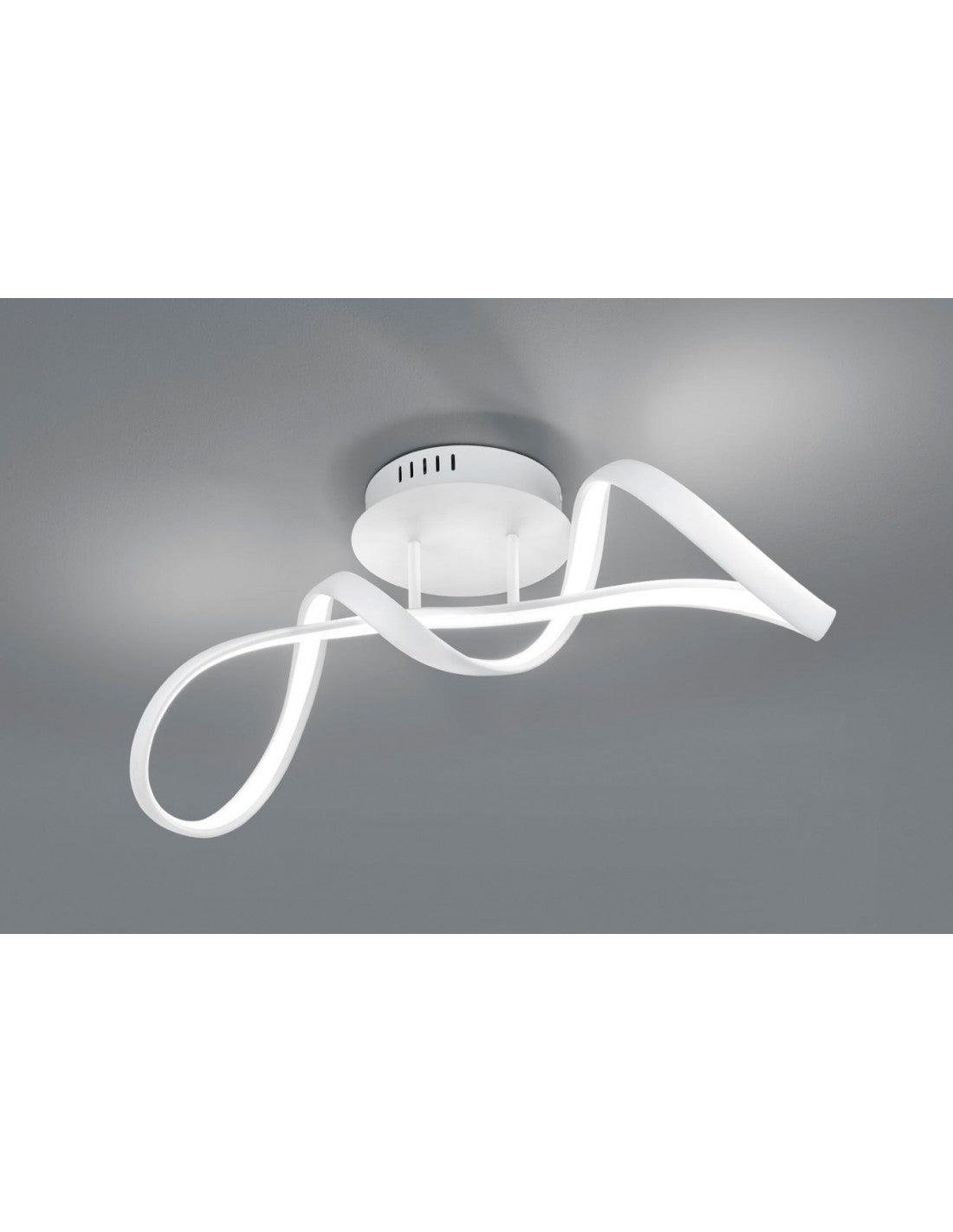 Plafoniera Soffito Perugia Design Fiocco Bianco Led Dimmer 4000k Trio Lighting
