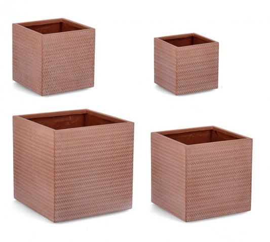 Set4 P. Vaso Tressage, Terracotta