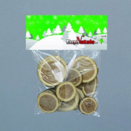 Natürliche Holzkreise zum Weihnachtsbasteln 100 Gramm