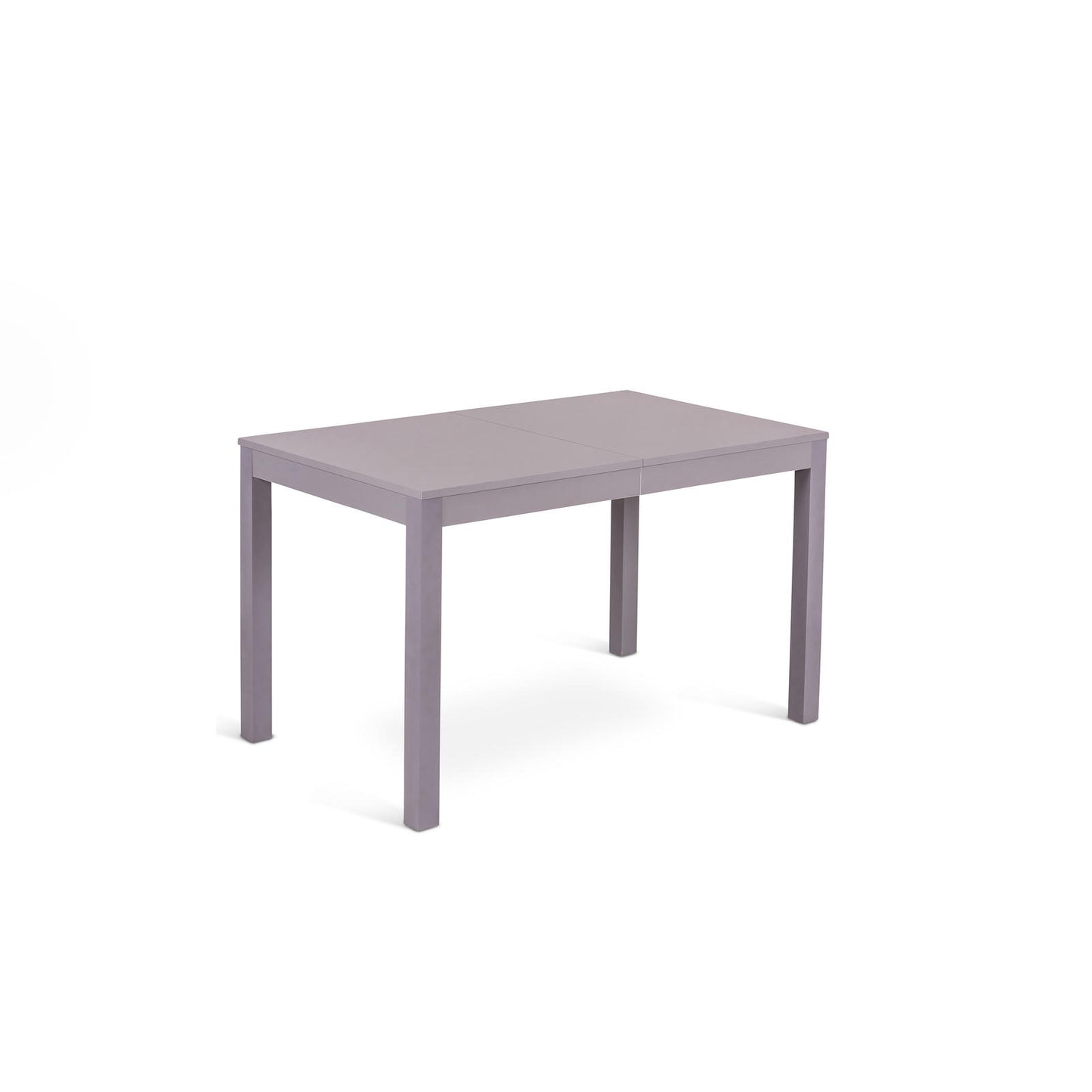 Ausziehbarer Tisch in Melamin hellgrau 130/210x80x76h cm