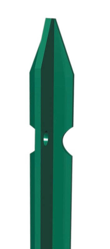 Grüner, plastifizierter Mast, H 100 cm
