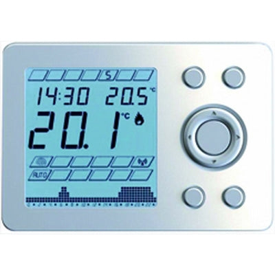 Weißer digitaler elektronischer Wochenthermostat