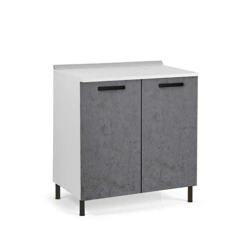 Betongrauer Küchenunterschrank 80x50xH.82 cm