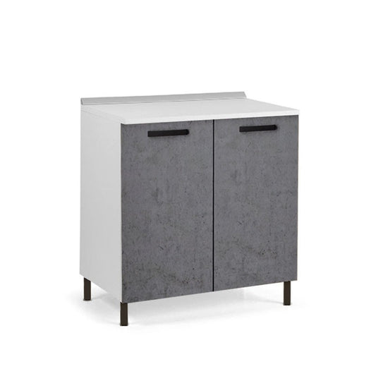 Betongrauer Küchenunterschrank 80x50xH.82 cm