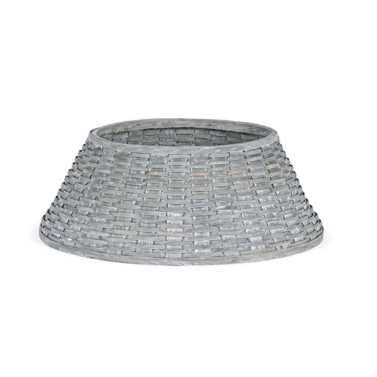 Graue Weihnachtsbaum-Sockelabdeckung Ø78 cm