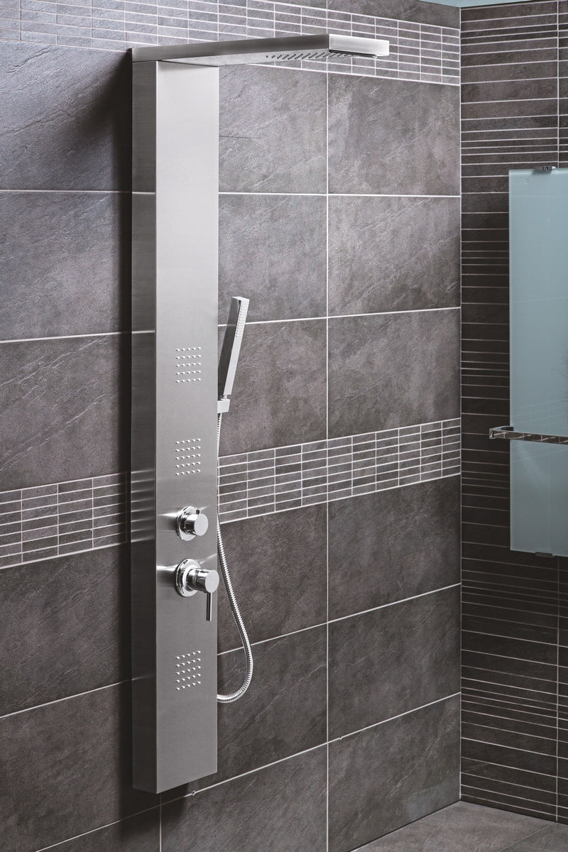 Manhattan Multifunktions-Wandeinheit, satiniertes Chrom