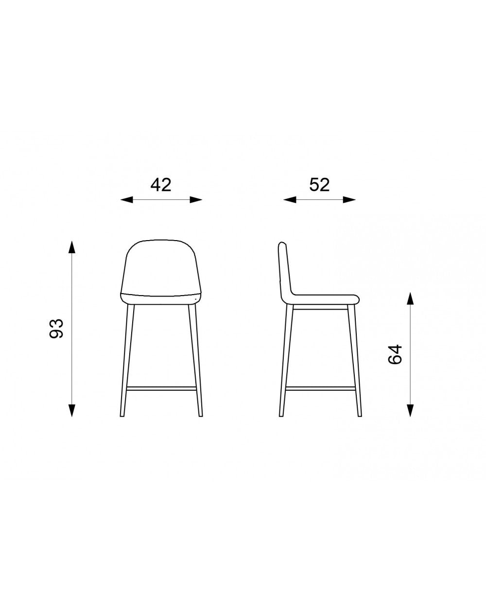 2x Brigitte STS Kunstlederhocker