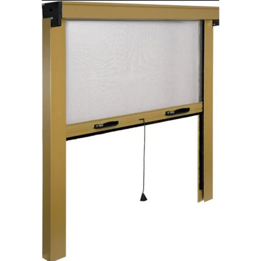 Senkrechte, vertikal durch Fenster in Aluminium in Aluminium cm 140x170 mit Glasfaser aus Weiß-Glas