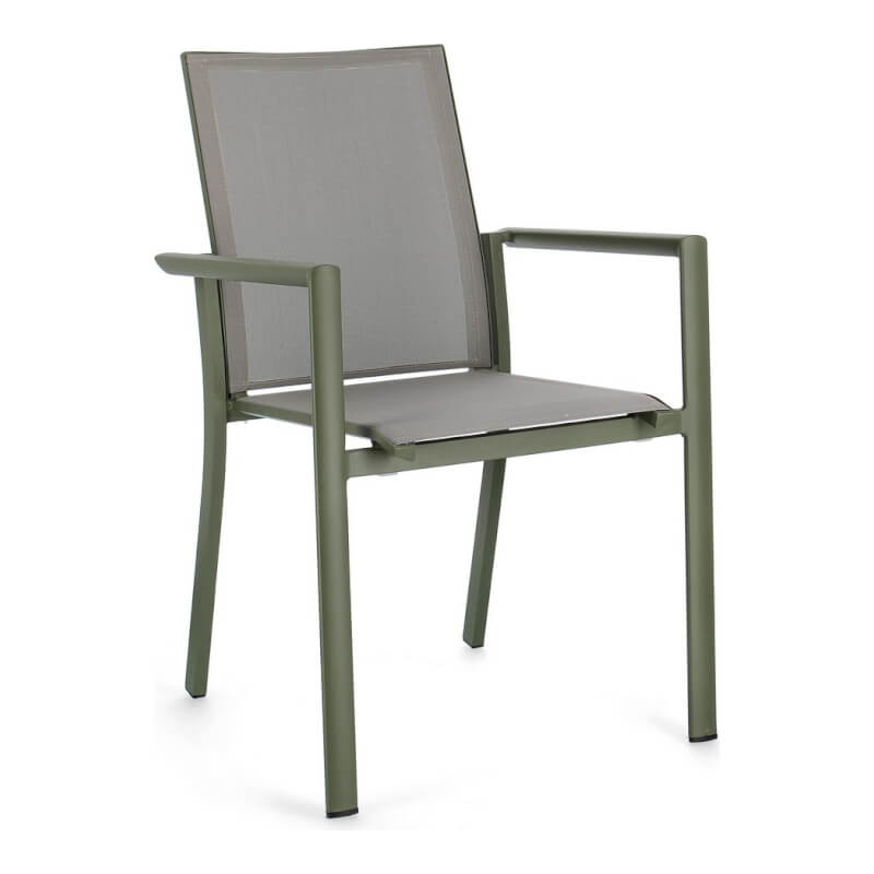 Konnor Green Stuhl mit Armlehnen