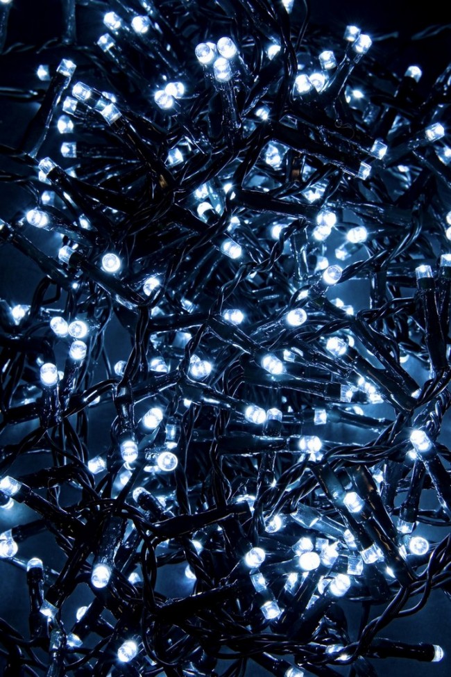 12x Snake400L Weiß 5mm grüner Faden IP44