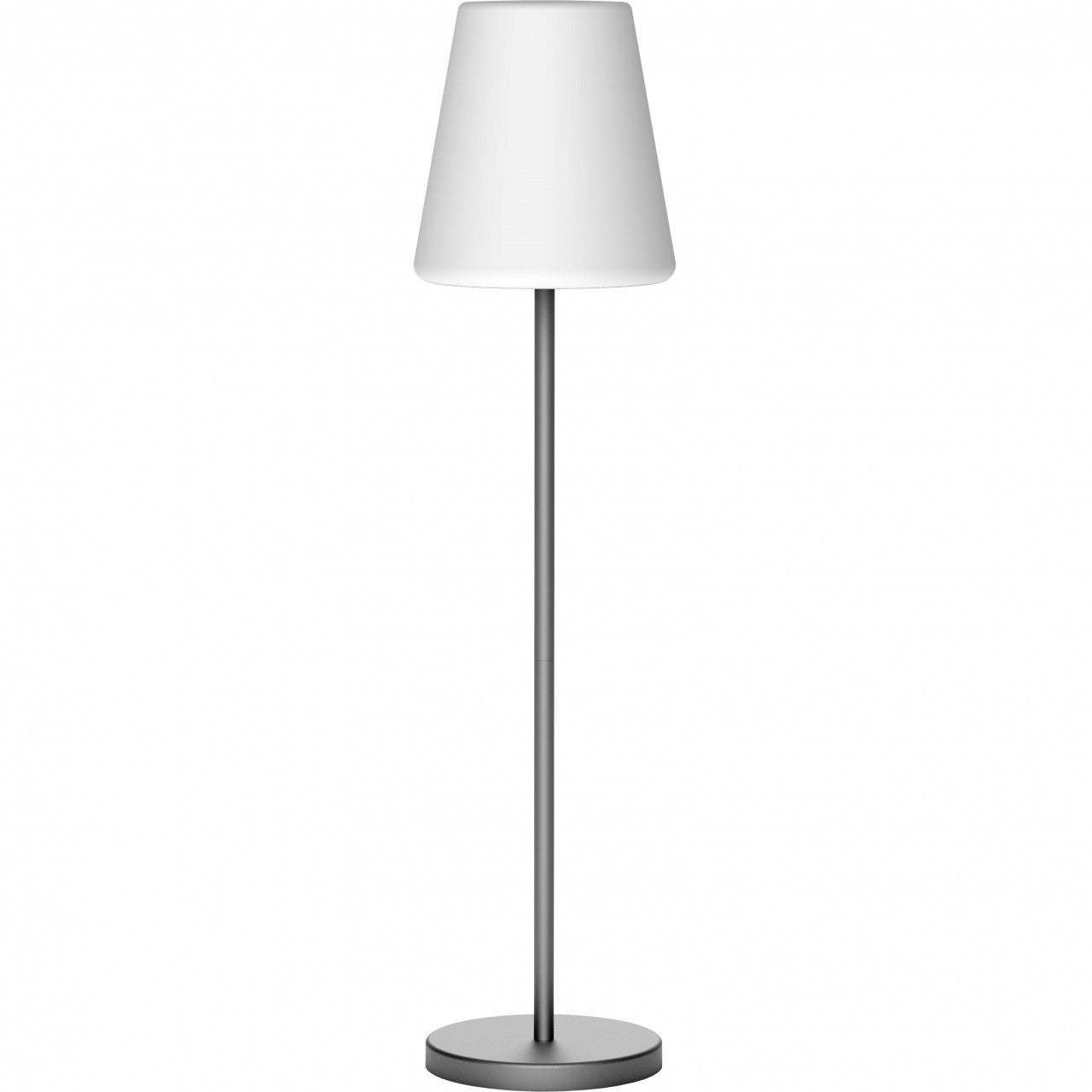 Graue LED-Solar-Stehleuchte H119 cm