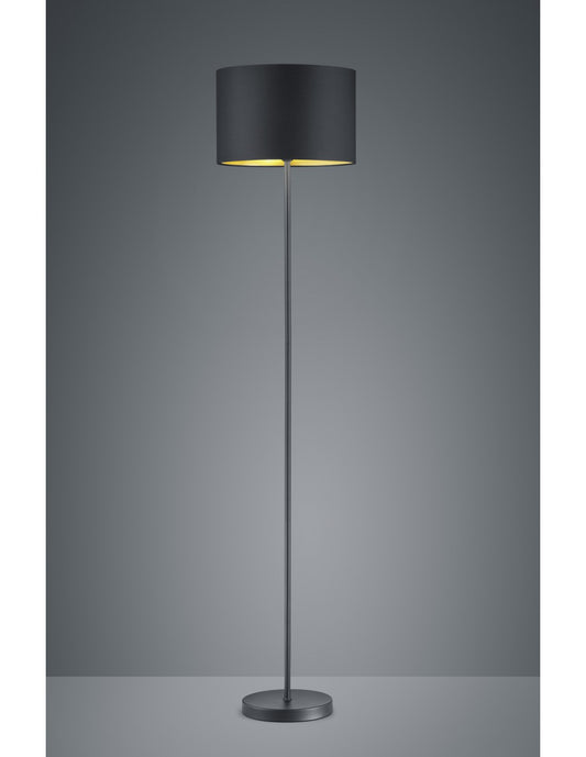 Piantana Hostel Metall-schwarz-Oro H160 cm Ø35 cm Trio Lighting