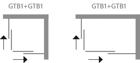Essential Kristall-Eckduschseite – 88–90 cm / Öffnung 34 cm