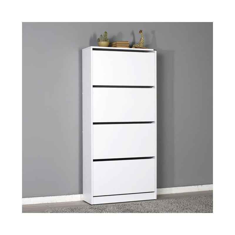 Scarpiera 4 ante a ribalta bianco 73x26xh.157 cm(SHC540BY1) EFFEZ