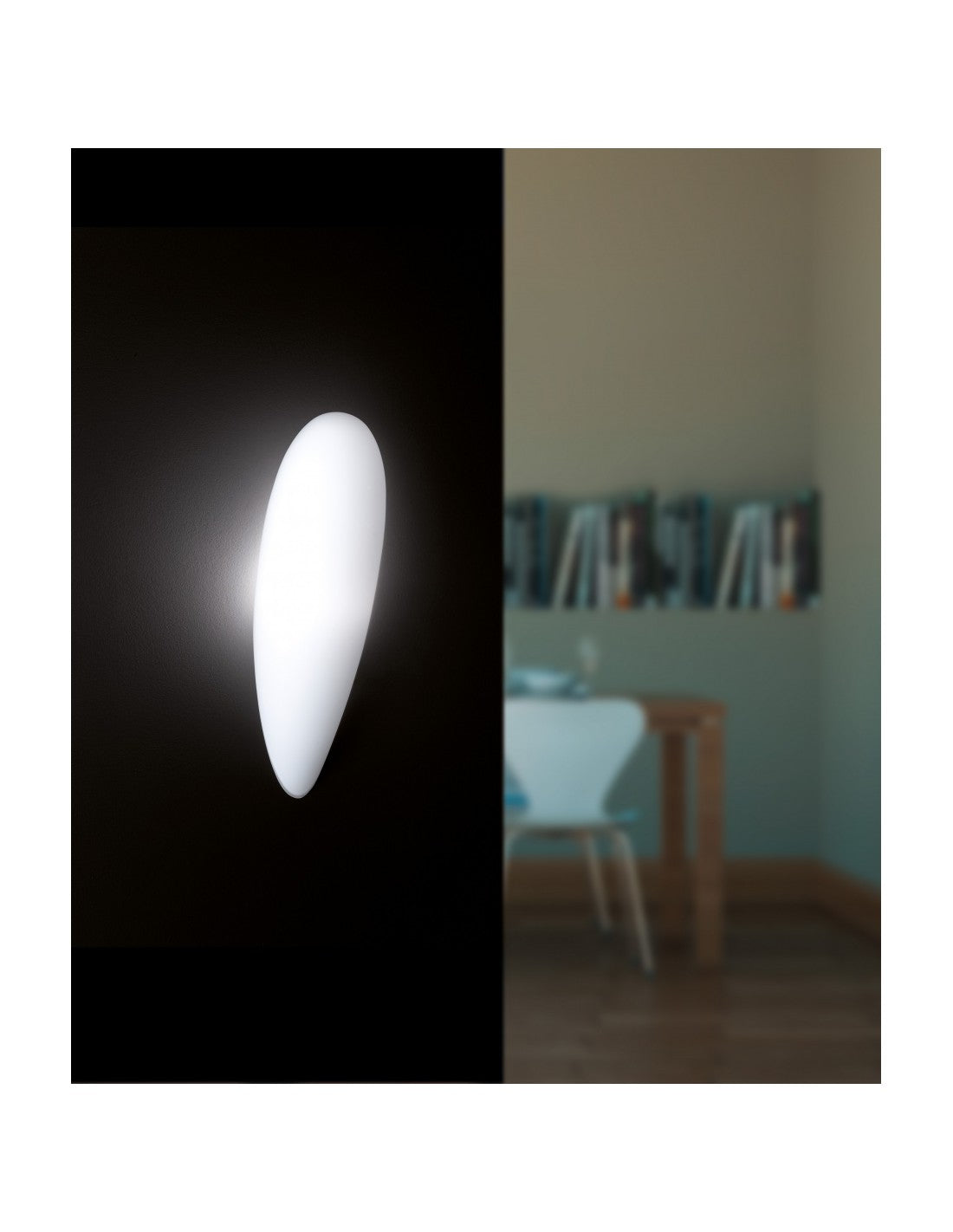 Applikation Weißes Opalglas 1xE27 Toulon Drop Trio Lighting