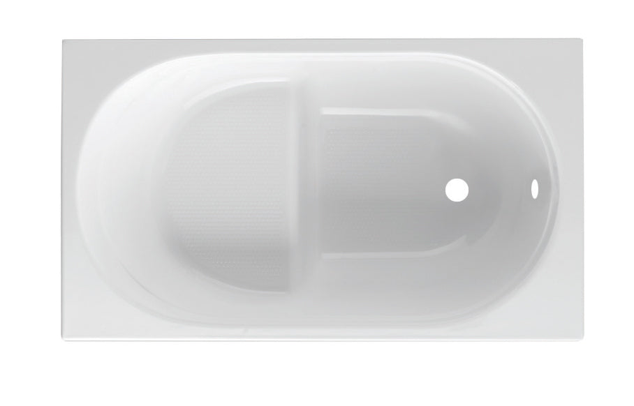 Rechteckige Wannenschale Mod. Rubino mit Sitz - 120x70 cm ohne Paneel