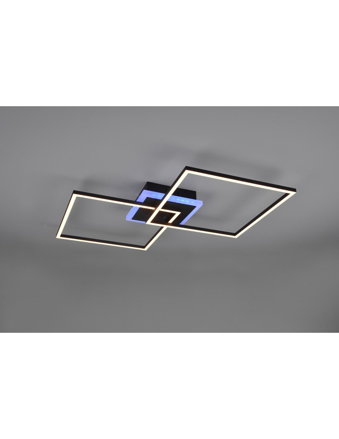 Plafoniera Arribo Quadrate Black Led Dauchbares Rgbw Trio Lighting