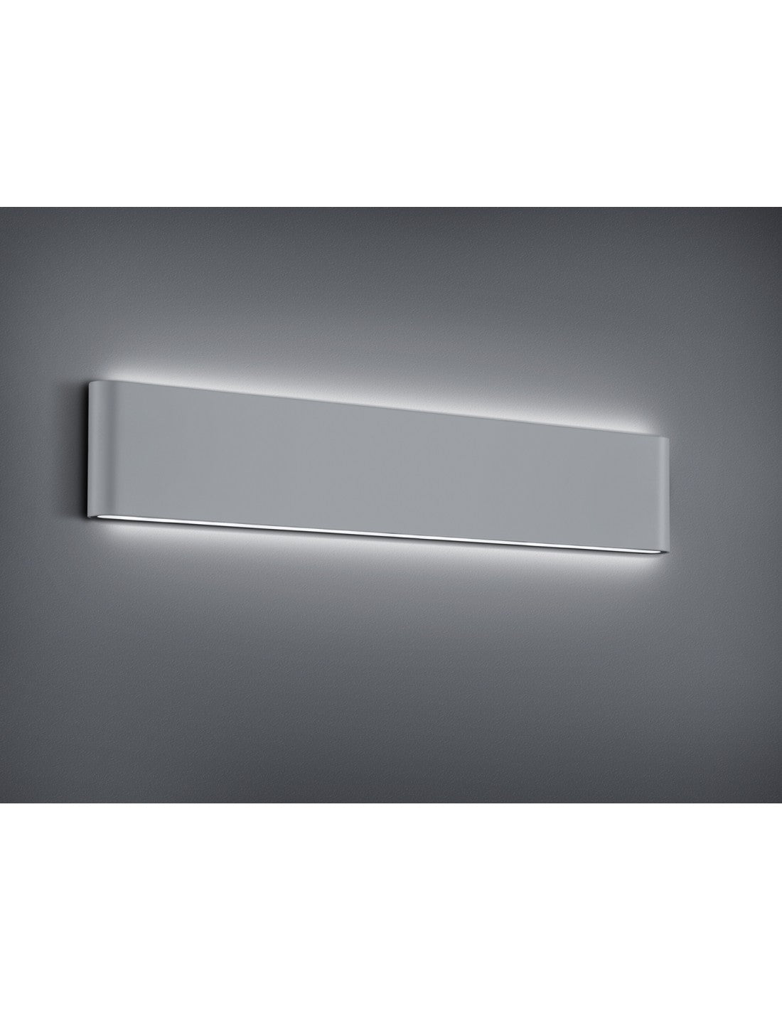 Applique Rechteck Thames II Led Doppelte Luce IP54 Aluminium L46 cm Light Lighting