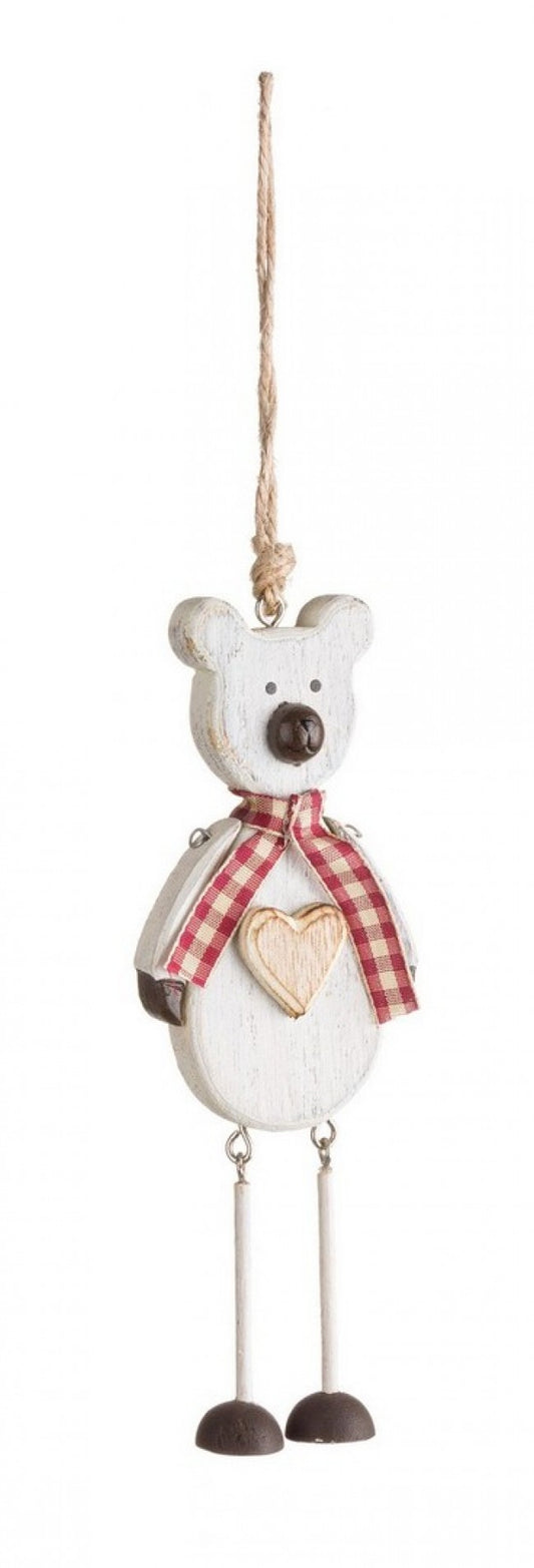 12x Felix Teddy White Anhänger