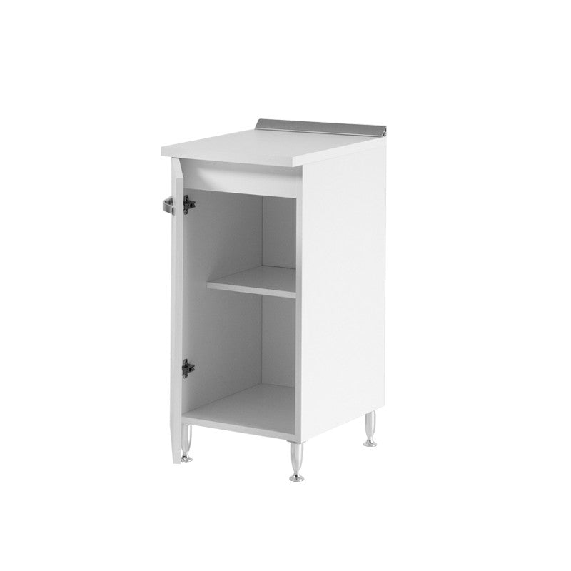 Küchenschrank aus weißer Esche, 1 Tür, 30 x 50 x H 85 cm