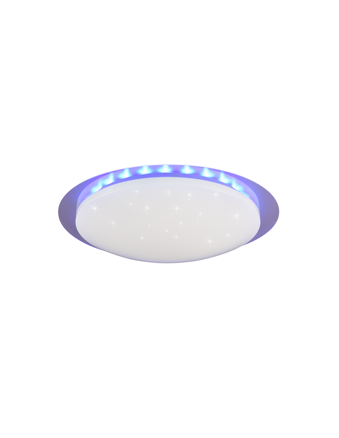 Moderne dimmbare RGB-LED-Deckenleuchte Bilbo Ø48 cm, weiße Trio-Beleuchtung