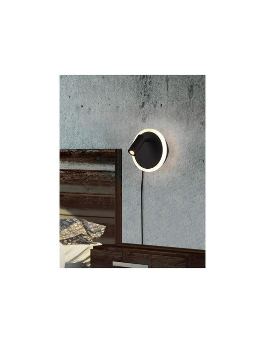 Led-Applikation, verstellbarer Strahler, Jordan Black Trio Lighting