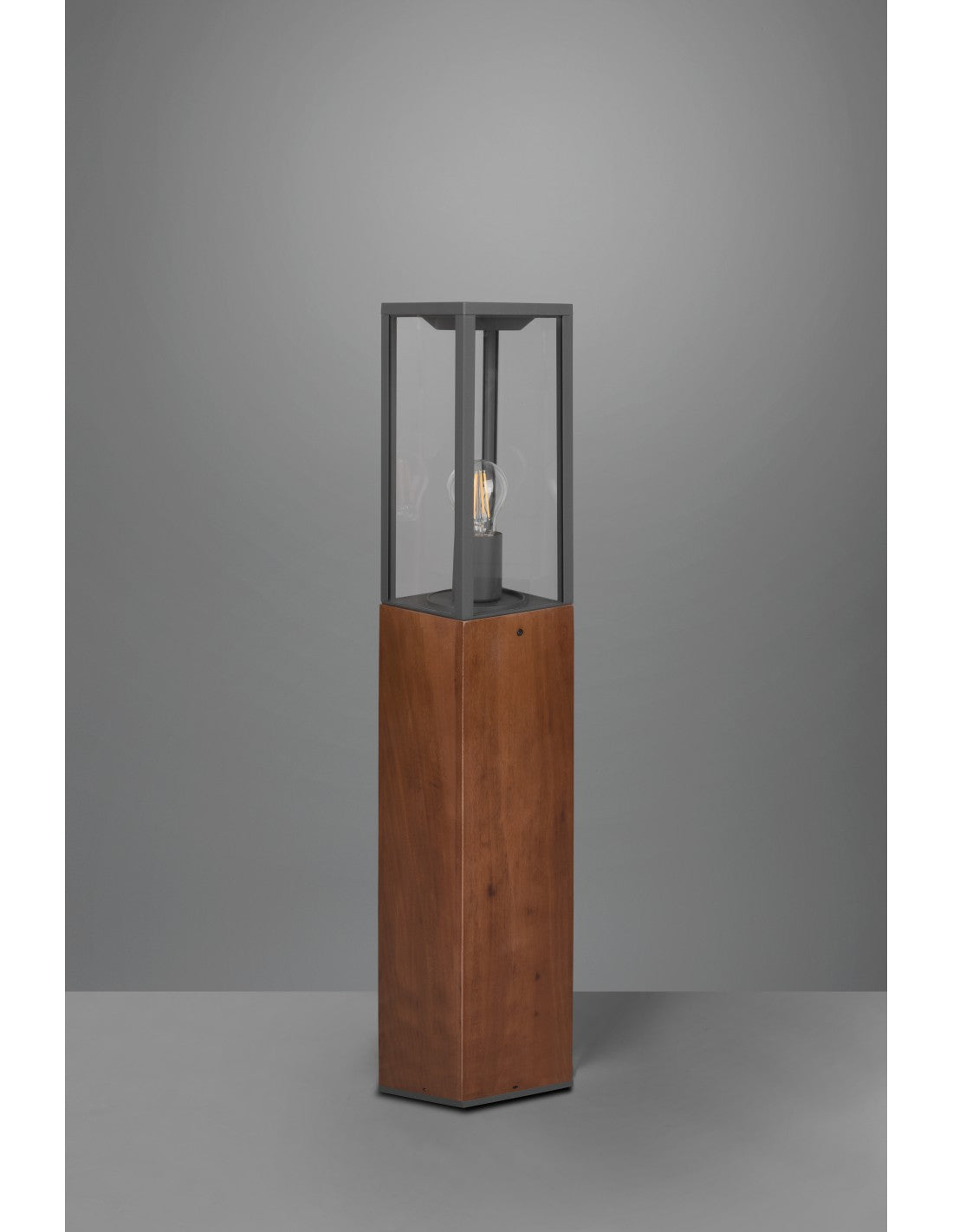 Außenpoller Garonne IP44 Holz H80 cm Trio Lighting