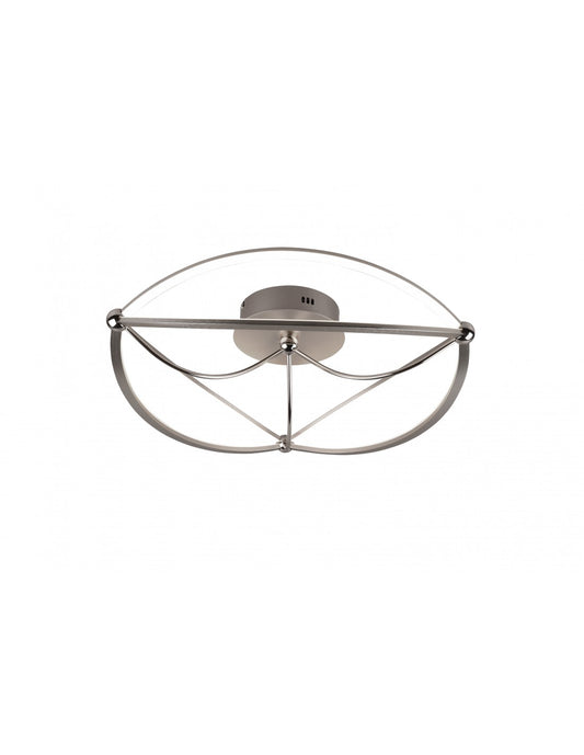 Plafoniera Led Charivari Ellissi Nichel Ø62 cm Trio Lighting