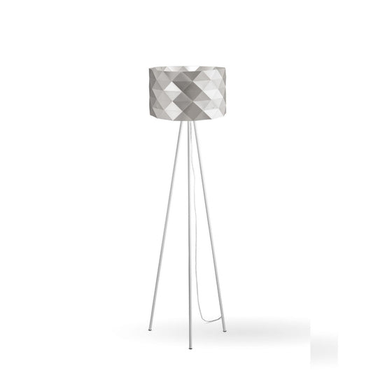 Silberner Stativständer aus Metall cm. 40 x 146h