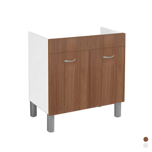Untertischset für Edelstahlspüle 80x50 cm - Weiß