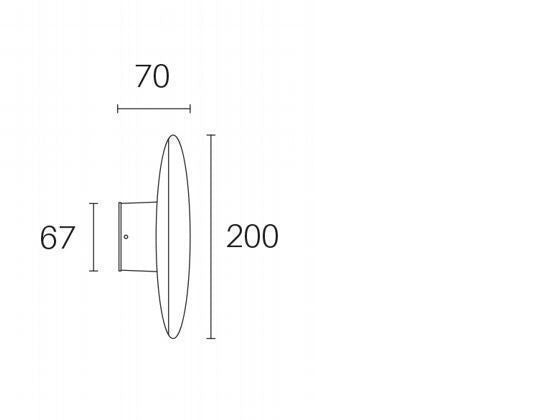 Wandleuchte 18W LED 4000K Graphit Kopfzeile