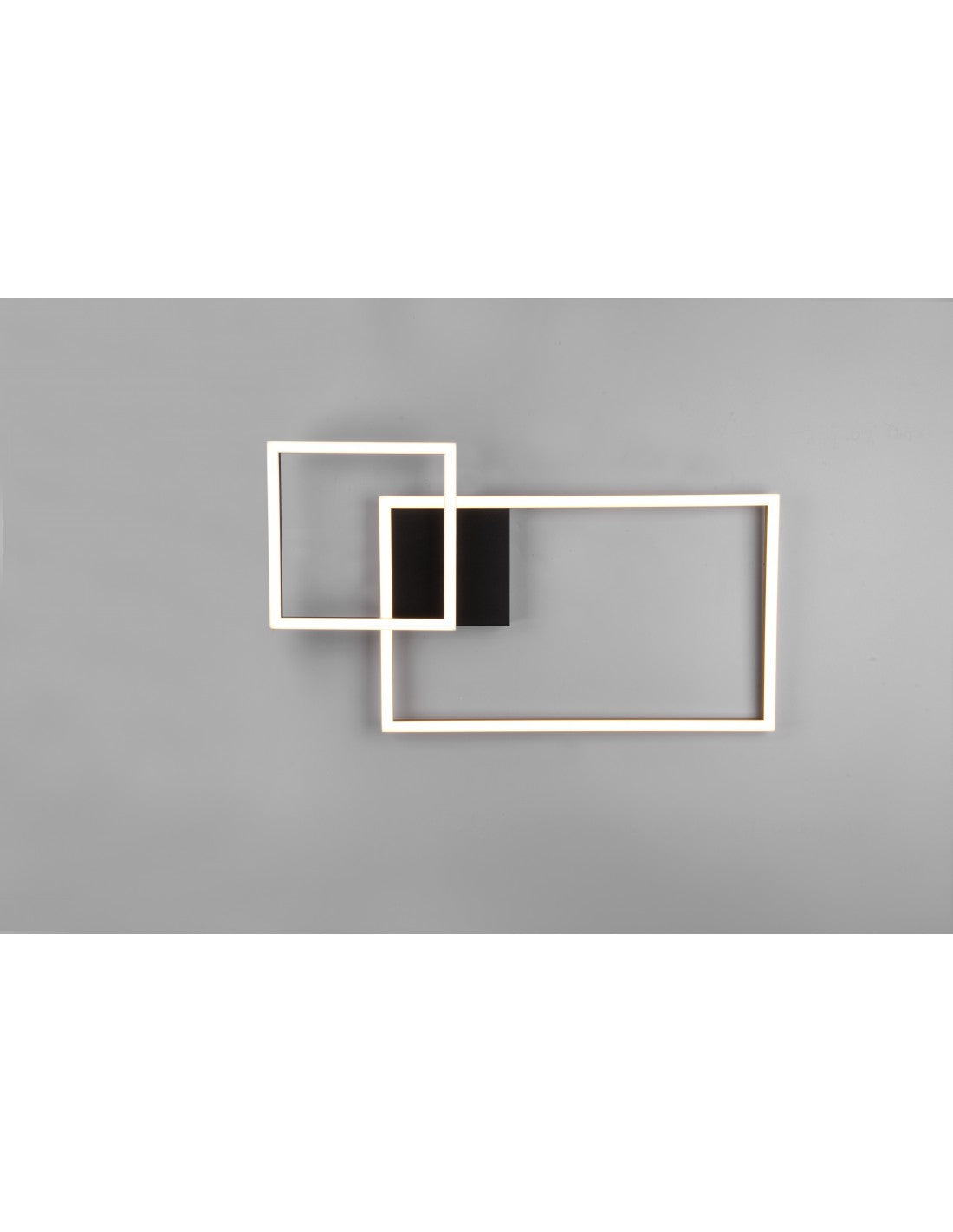 Verstellbare quadratische Messing-Deckenleuchte mit LED-Dimmer, Bratpfannen-Trio-Beleuchtung