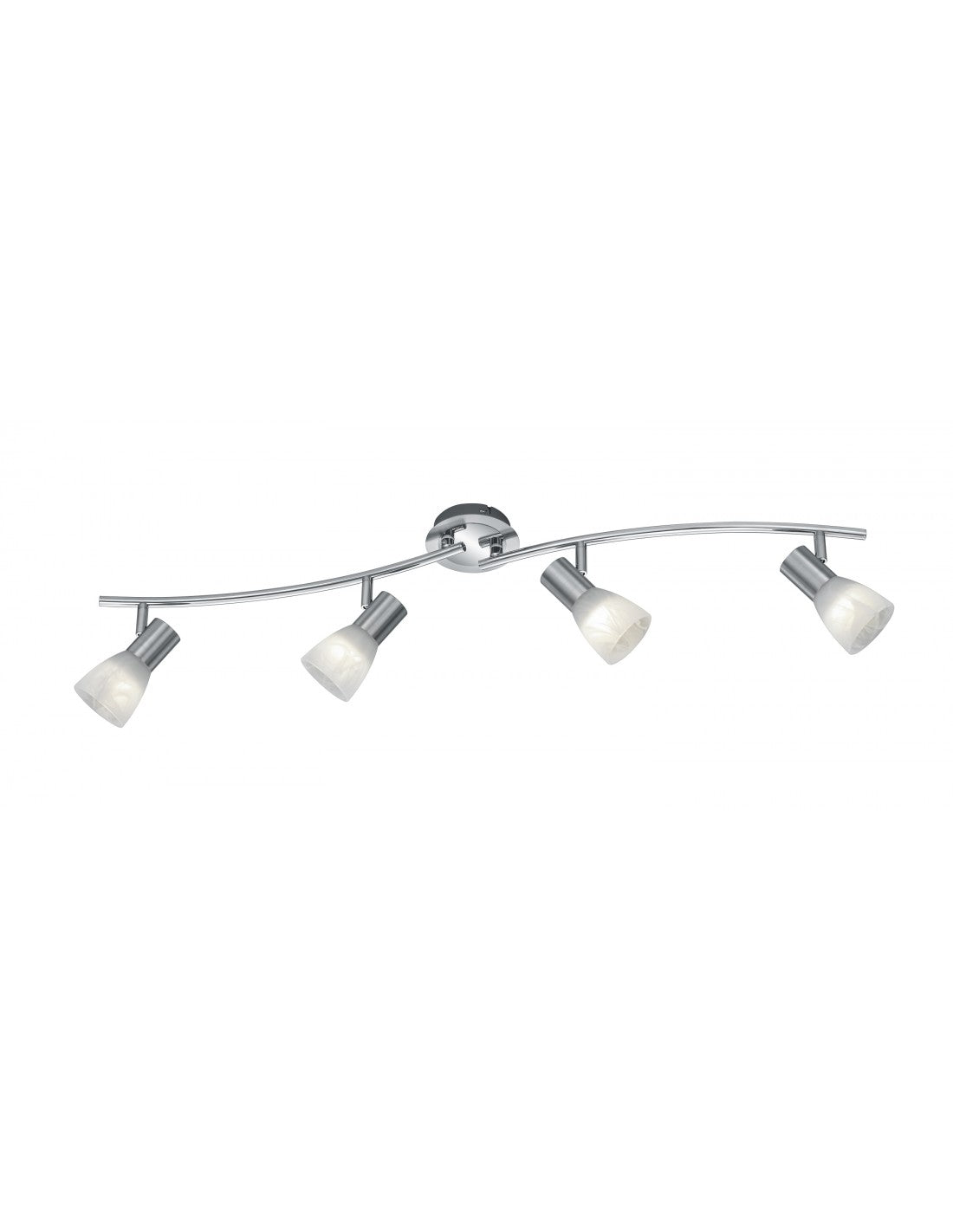 Deckenleuchte 4 verstellbare E14-Spots Levisto Nichel Trio Lighting