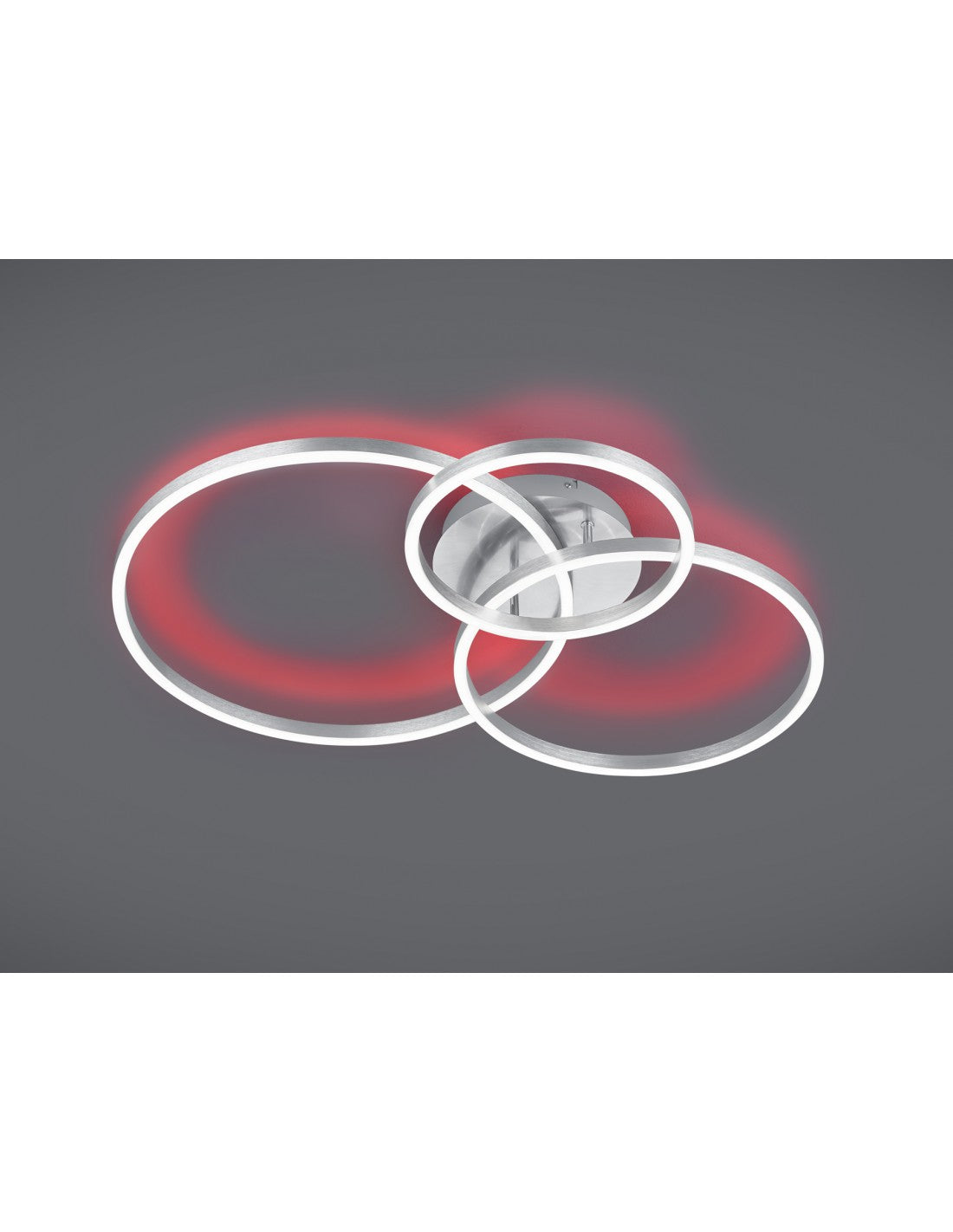 Moderne Deckenleuchte Winona Nickel Led Dimmer Rgbw Trio Lighting