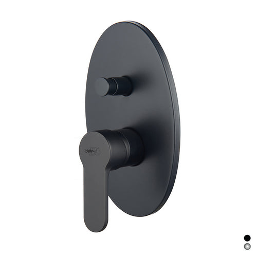 Einbau-Einhand-Brausebatterie mit Umsteller – Serie Paco – Chrom