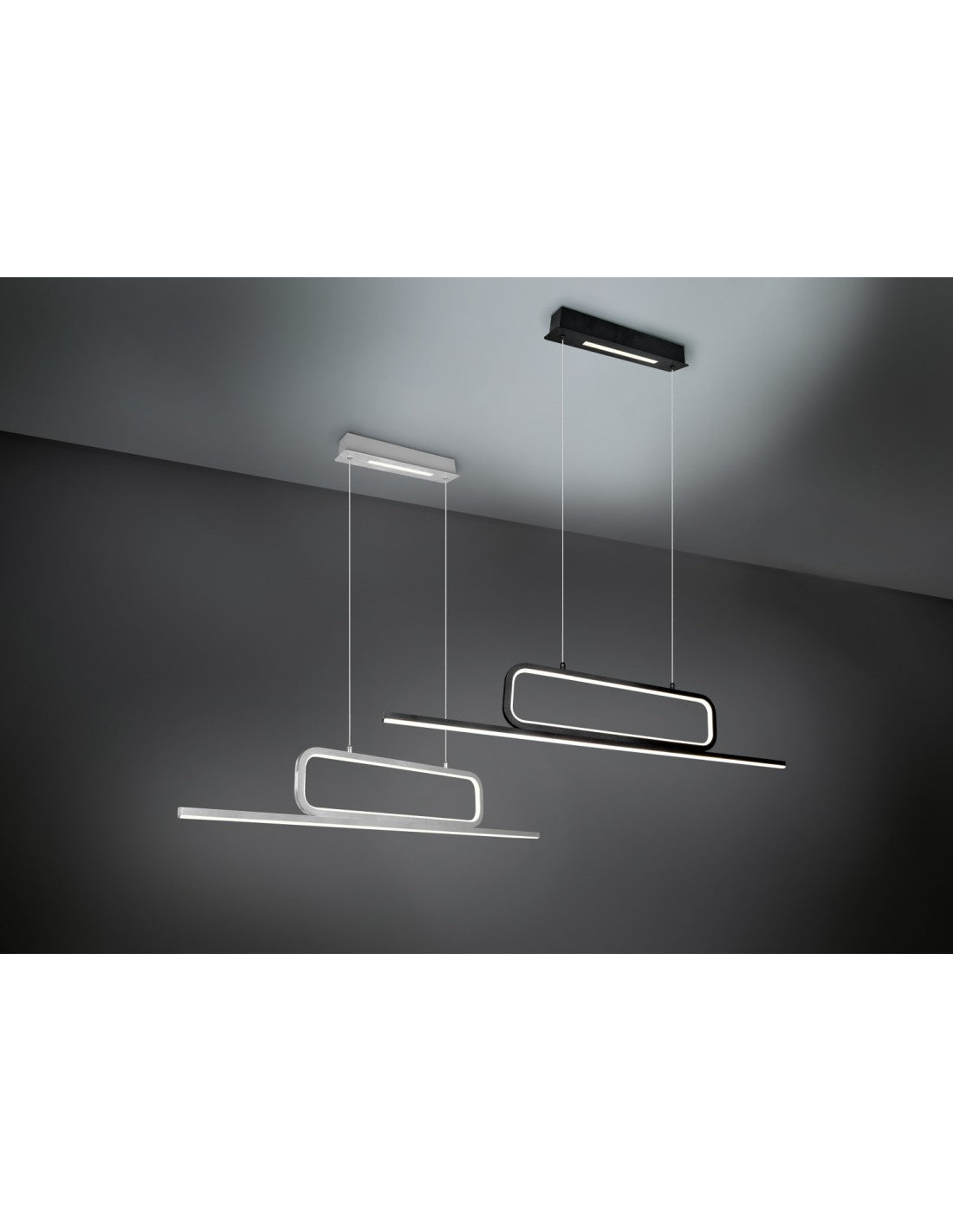 Suspension Nera Moderne Büro Aick Led Deinbarer Trio Lighting