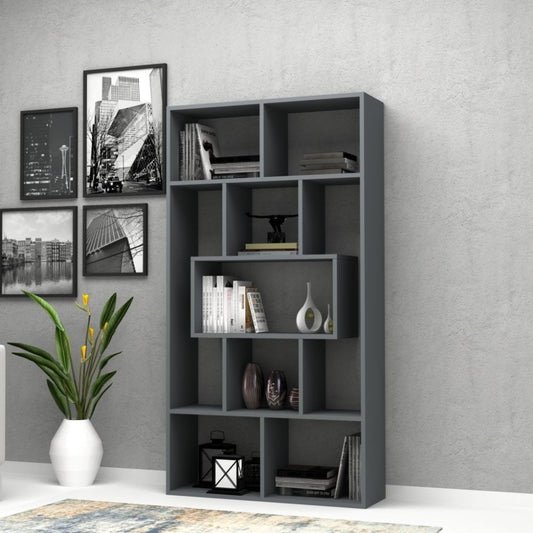 Bibliothek Face Grau cement 90x30x170H cm.