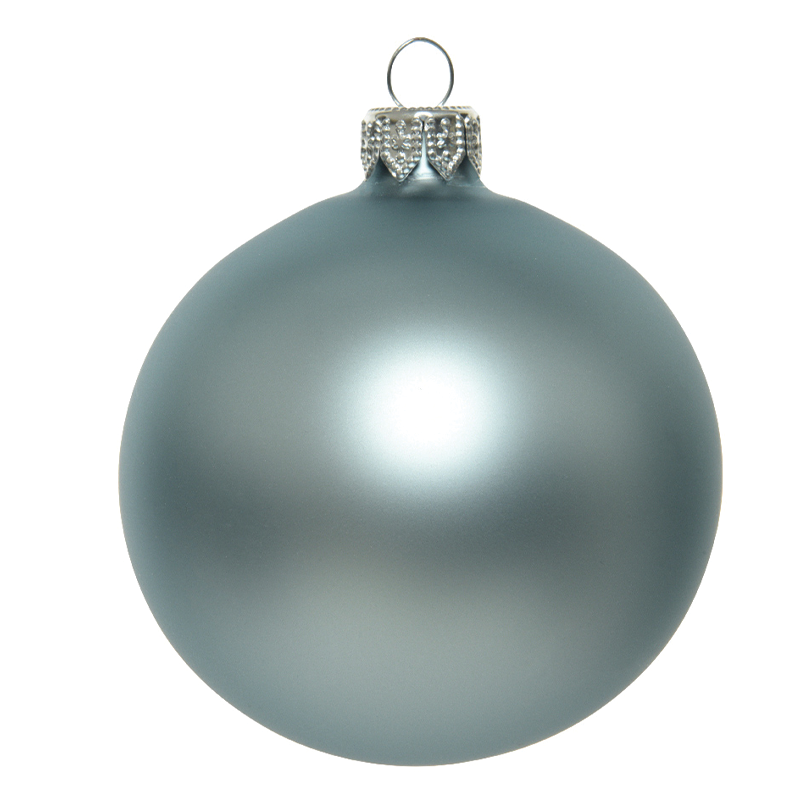 Undurchsichtige blaue Weihnachtskugel Ø6 cm