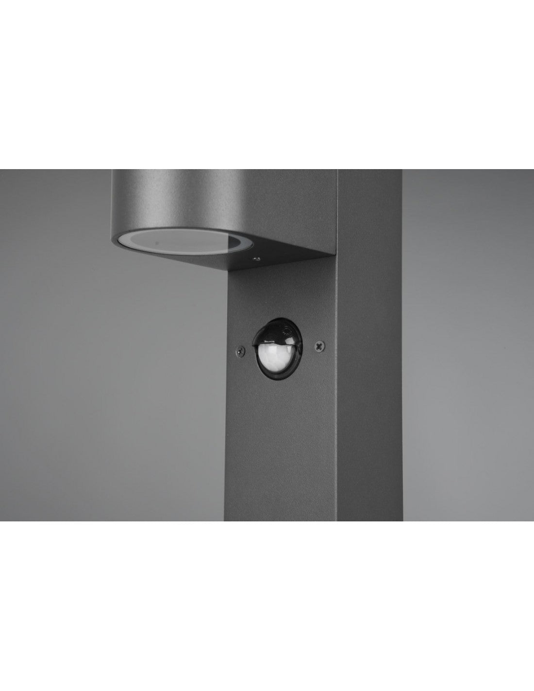 Niedriger Gartenpoller 1xGU10 Roya Anthrazit IP44 Bewegungssensor Trio-Beleuchtung