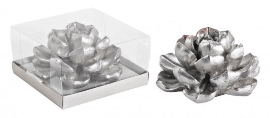 8x Silber romantische Kerze