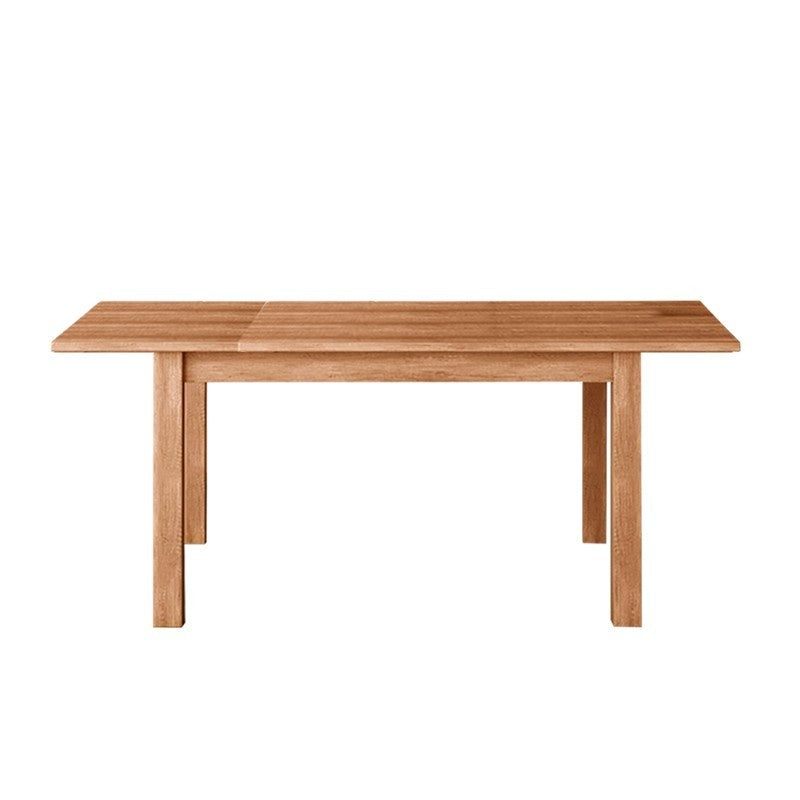 Ausziehbarer Esstisch aus Walnussholz im Landhausstil aus Melaminholz, 80 x 120–160 cm