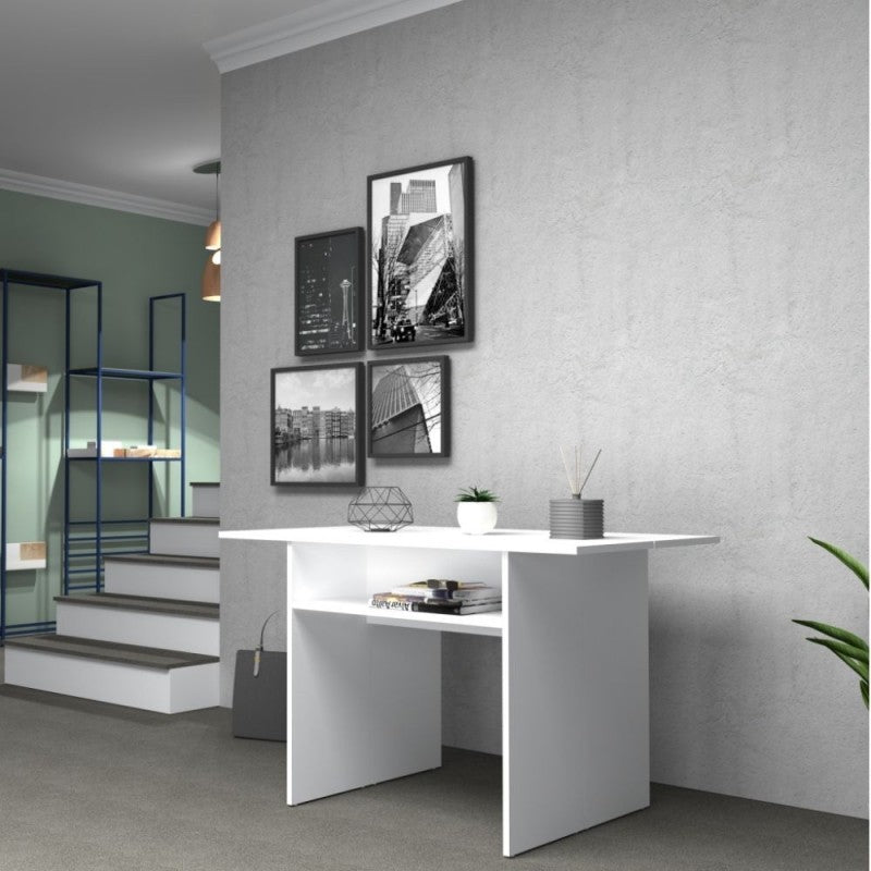 Klappbarer Konsolentisch Weiße Lärche IKEBANA 120x40x h76 cm