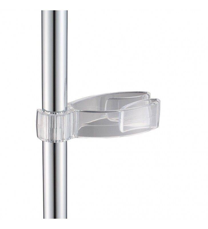 Transparenter Haken für Duschstangen oder -säulen