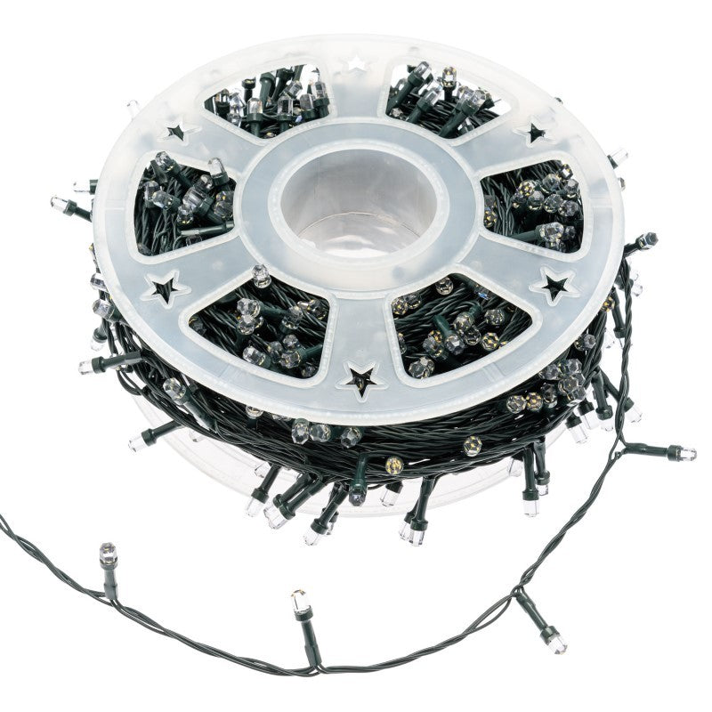 Kette aus 1000 kaltweißen LEDs 60,5 m auf einer Spule