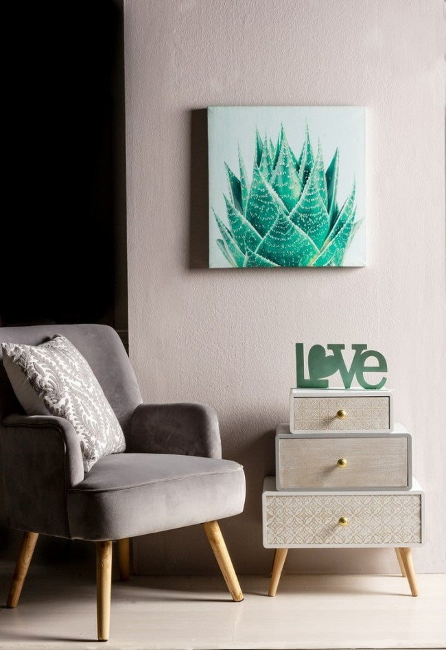 Vintage-Wohnzimmersessel aus grauem Samt ADELINE 60x67x h79 cm