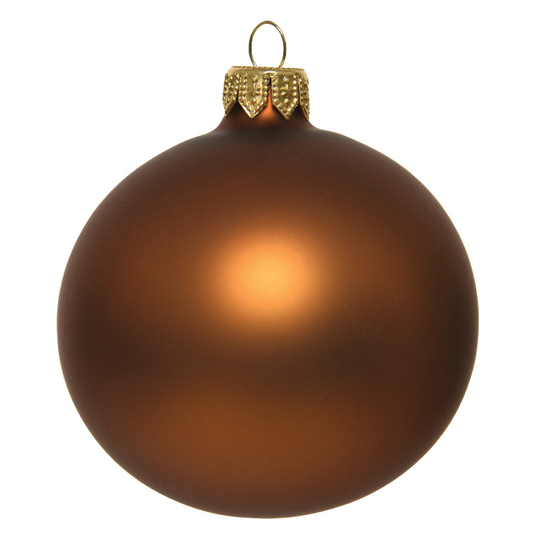 Undurchsichtige Zimt-Weihnachtskugel Ø15 cm